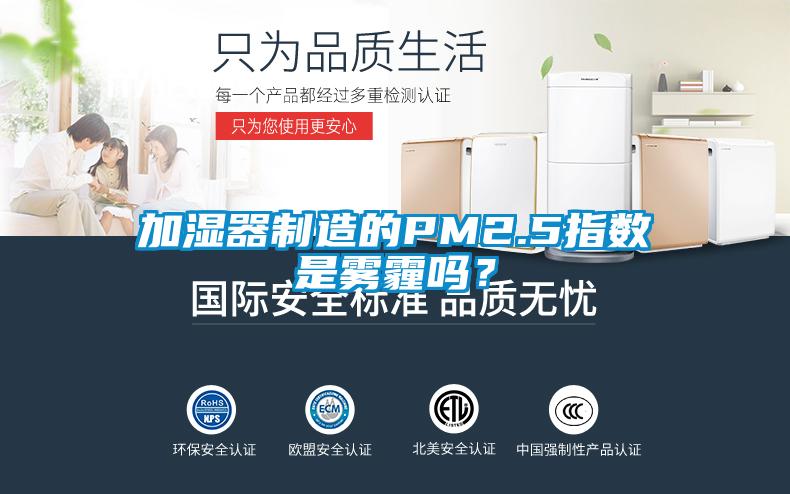 加濕器制造的PM2.5指數(shù)是霧霾嗎？