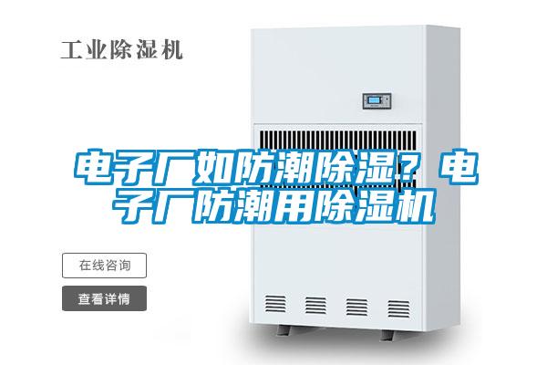 電子廠如防潮除濕？電子廠防潮用除濕機(jī)