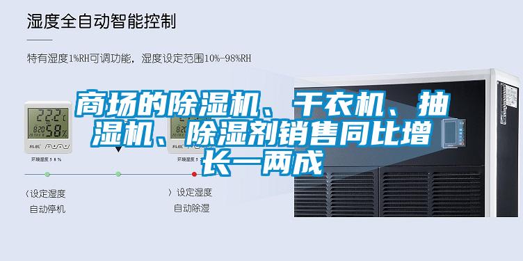 商場的除濕機、干衣機、抽濕機、除濕劑銷售同比增長一兩成