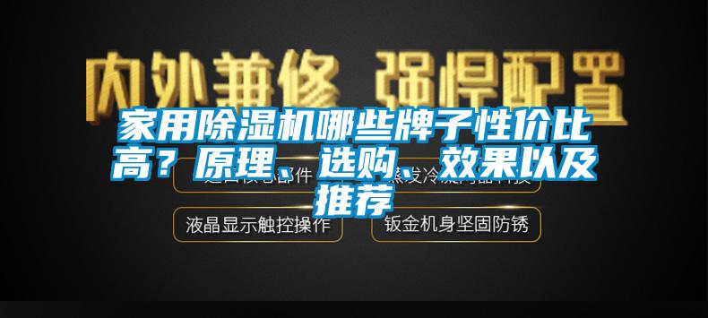 家用除濕機(jī)哪些牌子性?xún)r(jià)比高？原理、選購(gòu)、效果以及推薦