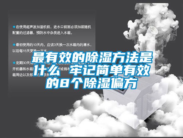 最有效的除濕方法是什么 牢記簡單有效的8個除濕偏方