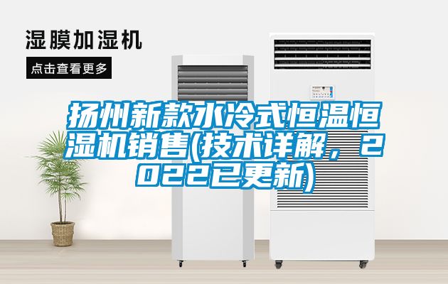 揚州新款水冷式恒溫恒濕機銷售(技術詳解，2022已更新)