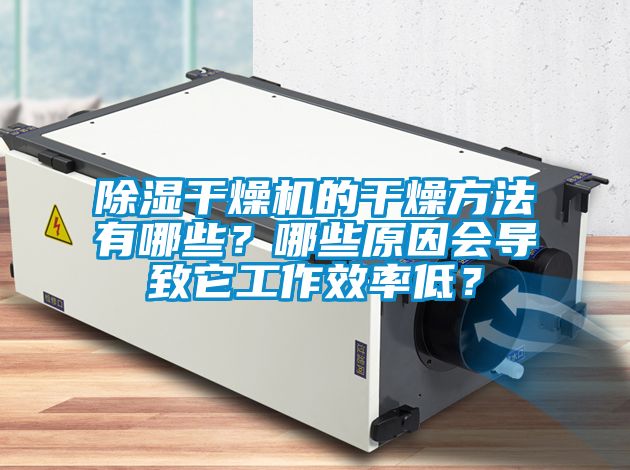 除濕干燥機的干燥方法有哪些？哪些原因會導(dǎo)致它工作效率低？