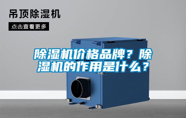 除濕機價格品牌？除濕機的作用是什么？